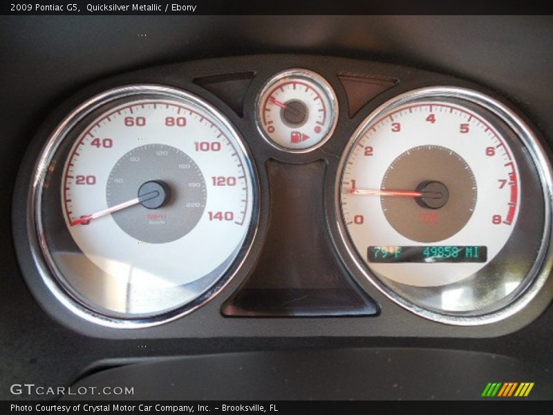 Quicksilver Metallic / Ebony 2009 Pontiac G5