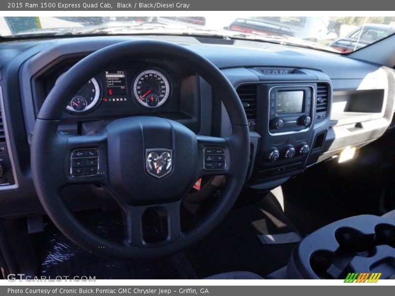 Black / Black/Diesel Gray 2015 Ram 1500 Express Quad Cab