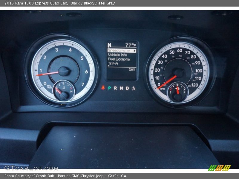 Black / Black/Diesel Gray 2015 Ram 1500 Express Quad Cab