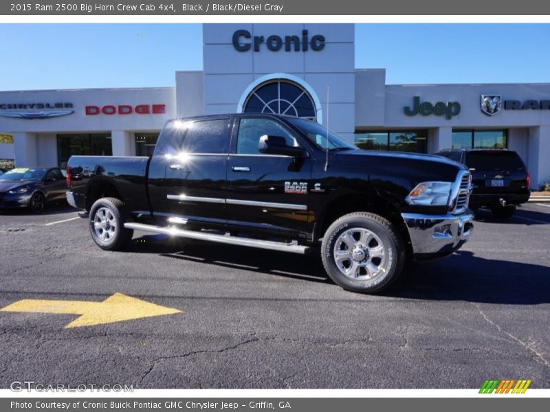 Black / Black/Diesel Gray 2015 Ram 2500 Big Horn Crew Cab 4x4