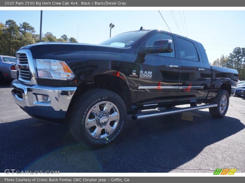 Black / Black/Diesel Gray 2015 Ram 2500 Big Horn Crew Cab 4x4