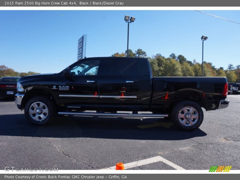 Black / Black/Diesel Gray 2015 Ram 2500 Big Horn Crew Cab 4x4