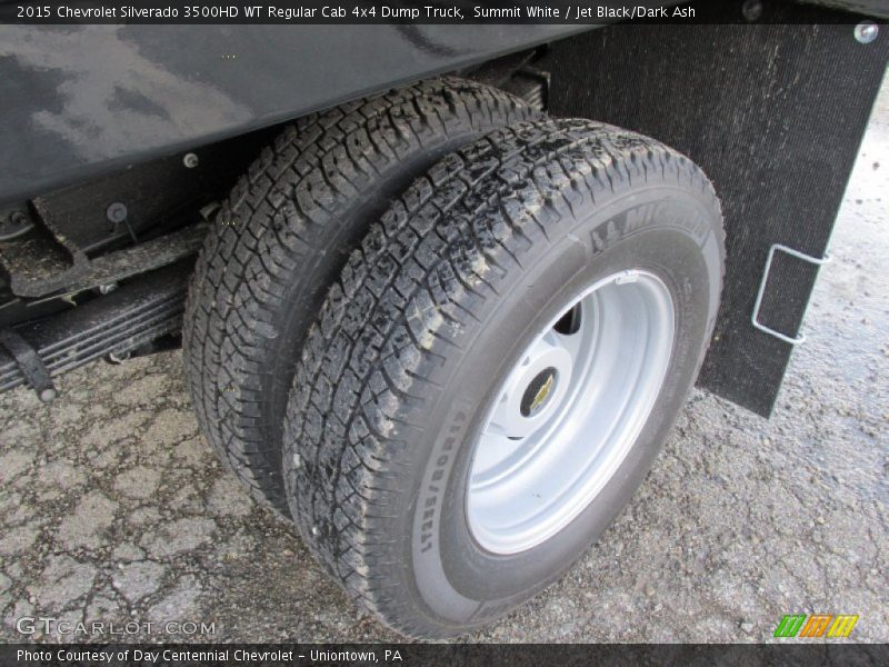 Summit White / Jet Black/Dark Ash 2015 Chevrolet Silverado 3500HD WT Regular Cab 4x4 Dump Truck