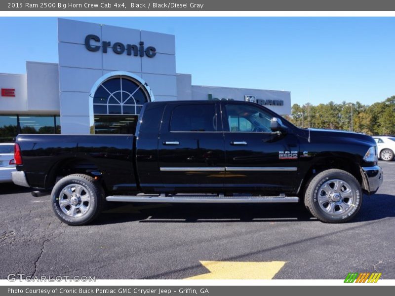 Black / Black/Diesel Gray 2015 Ram 2500 Big Horn Crew Cab 4x4