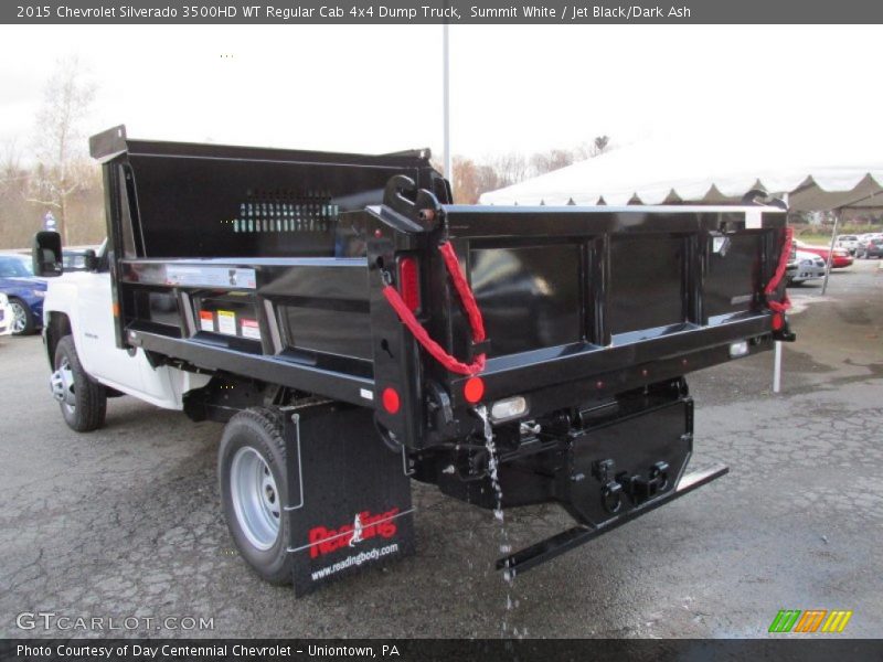 Summit White / Jet Black/Dark Ash 2015 Chevrolet Silverado 3500HD WT Regular Cab 4x4 Dump Truck