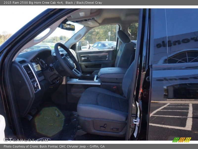 Black / Black/Diesel Gray 2015 Ram 2500 Big Horn Crew Cab 4x4