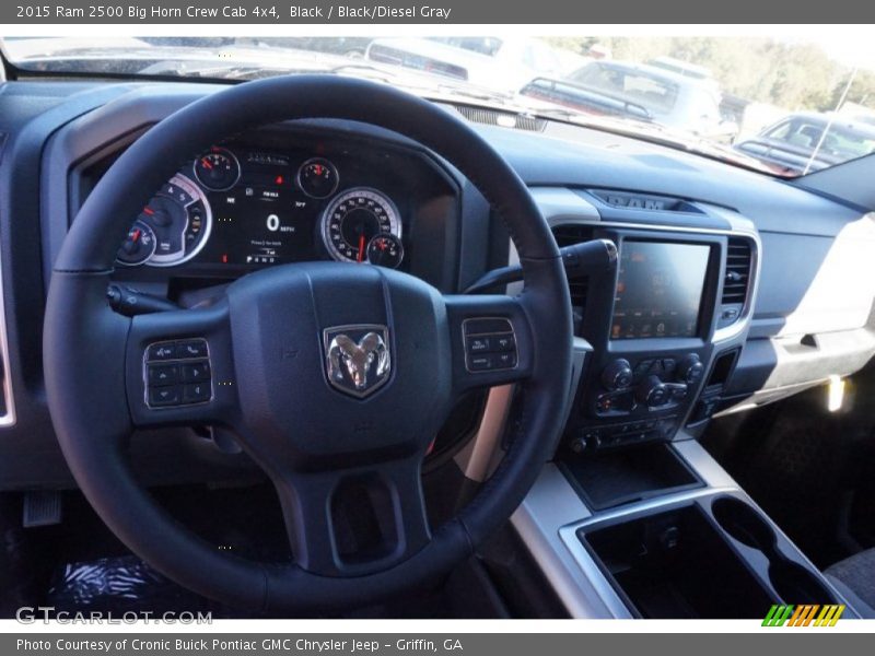 Black / Black/Diesel Gray 2015 Ram 2500 Big Horn Crew Cab 4x4