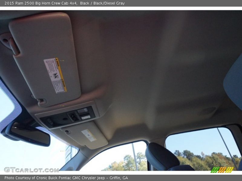 Black / Black/Diesel Gray 2015 Ram 2500 Big Horn Crew Cab 4x4