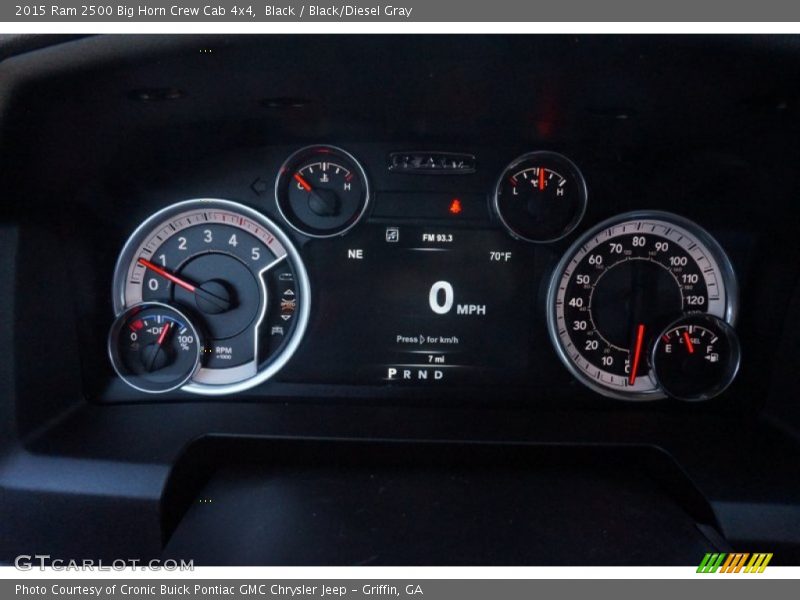 Black / Black/Diesel Gray 2015 Ram 2500 Big Horn Crew Cab 4x4