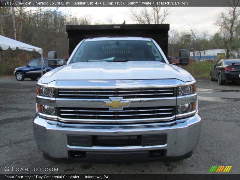 Summit White / Jet Black/Dark Ash 2015 Chevrolet Silverado 3500HD WT Regular Cab 4x4 Dump Truck