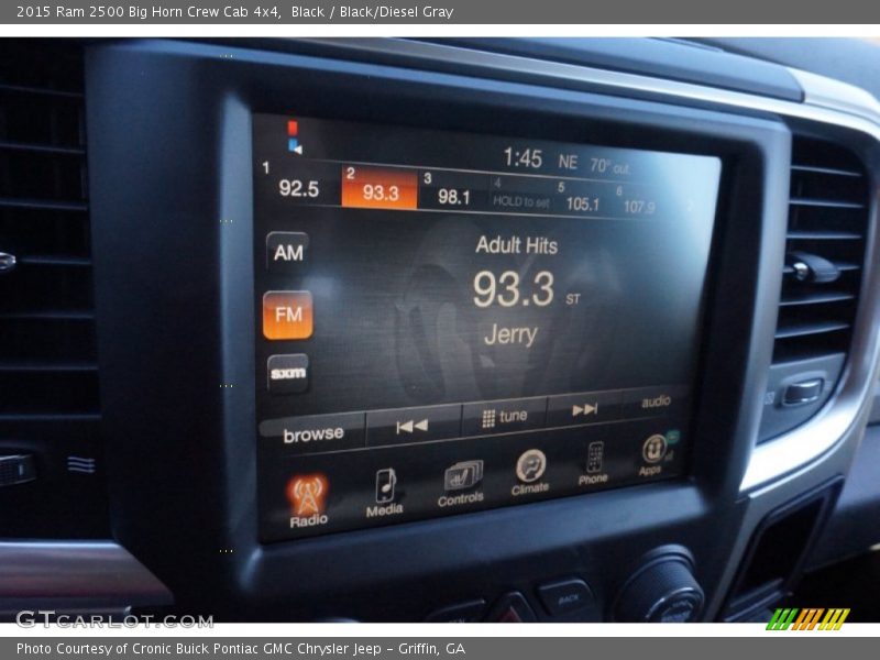 Black / Black/Diesel Gray 2015 Ram 2500 Big Horn Crew Cab 4x4