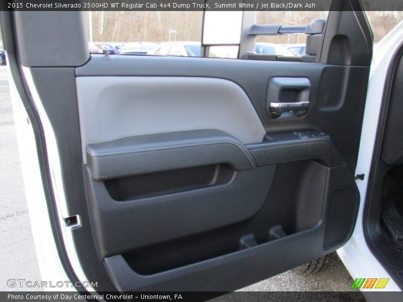 Summit White / Jet Black/Dark Ash 2015 Chevrolet Silverado 3500HD WT Regular Cab 4x4 Dump Truck