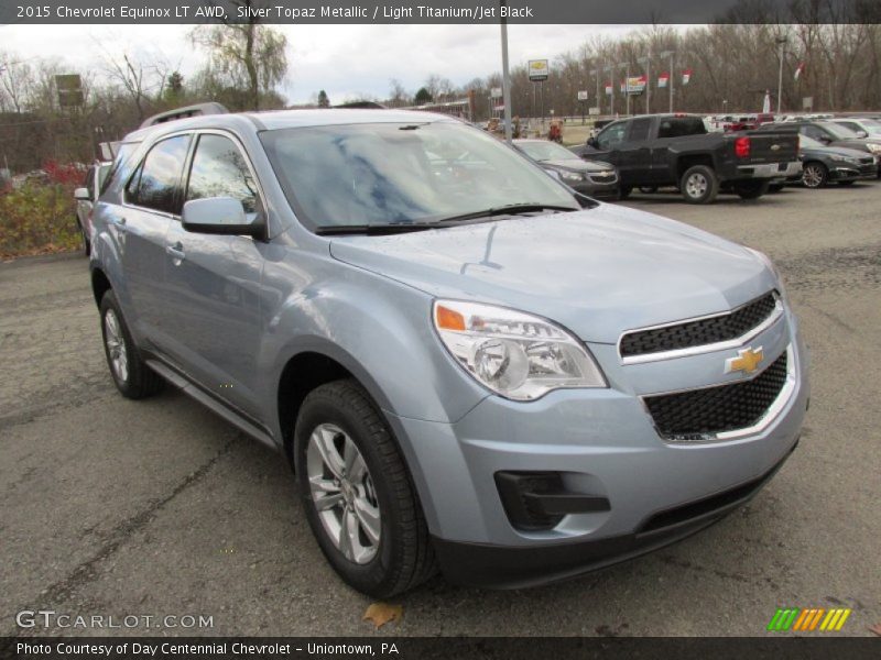 Silver Topaz Metallic / Light Titanium/Jet Black 2015 Chevrolet Equinox LT AWD