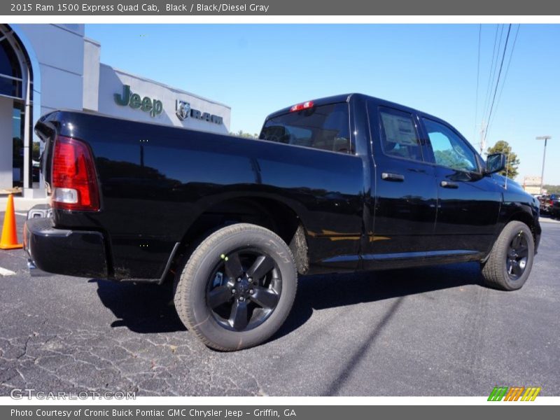 Black / Black/Diesel Gray 2015 Ram 1500 Express Quad Cab