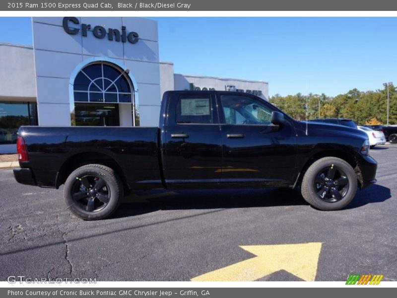 Black / Black/Diesel Gray 2015 Ram 1500 Express Quad Cab