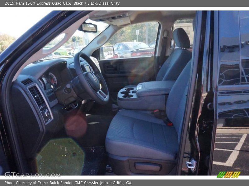 Black / Black/Diesel Gray 2015 Ram 1500 Express Quad Cab