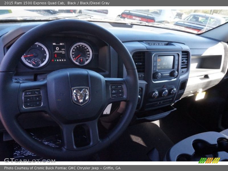 Black / Black/Diesel Gray 2015 Ram 1500 Express Quad Cab