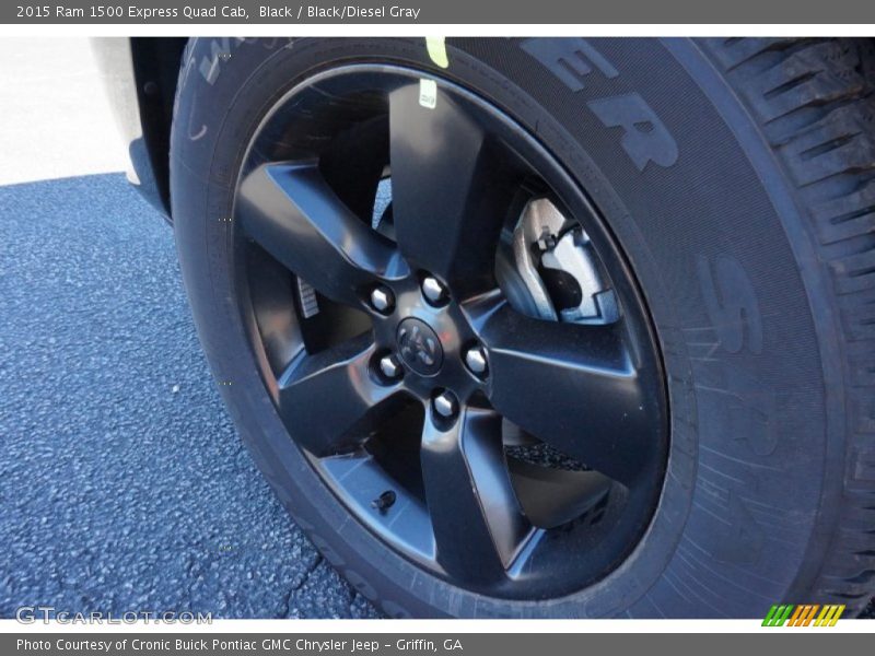 Black / Black/Diesel Gray 2015 Ram 1500 Express Quad Cab