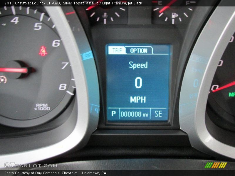 Silver Topaz Metallic / Light Titanium/Jet Black 2015 Chevrolet Equinox LT AWD