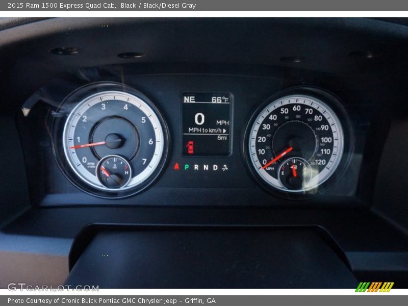 Black / Black/Diesel Gray 2015 Ram 1500 Express Quad Cab