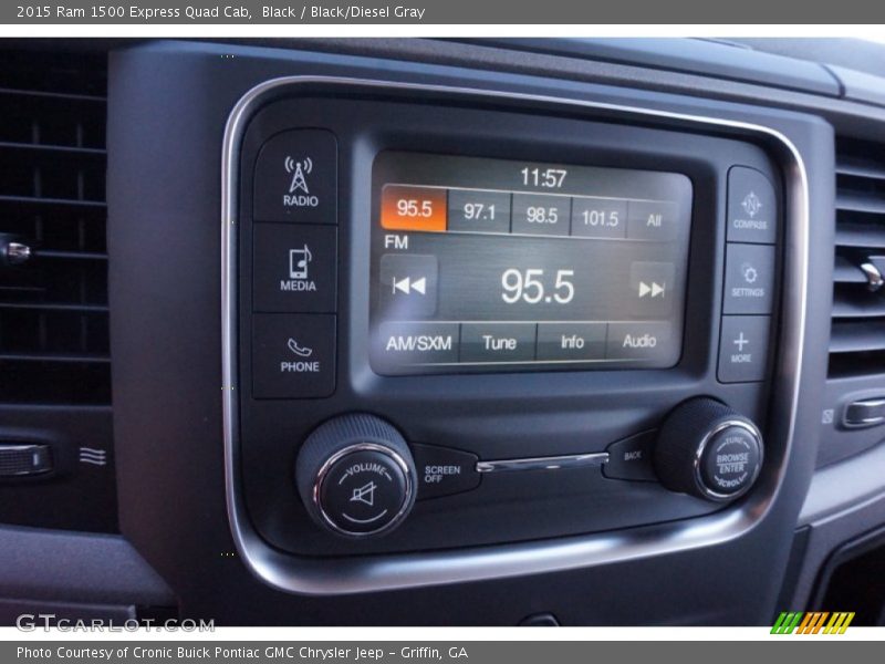 Black / Black/Diesel Gray 2015 Ram 1500 Express Quad Cab