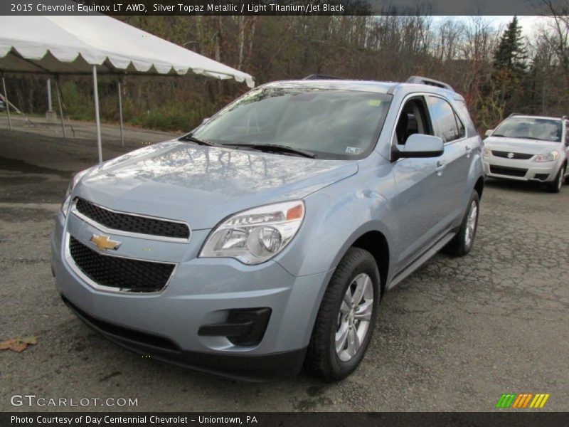 Silver Topaz Metallic / Light Titanium/Jet Black 2015 Chevrolet Equinox LT AWD