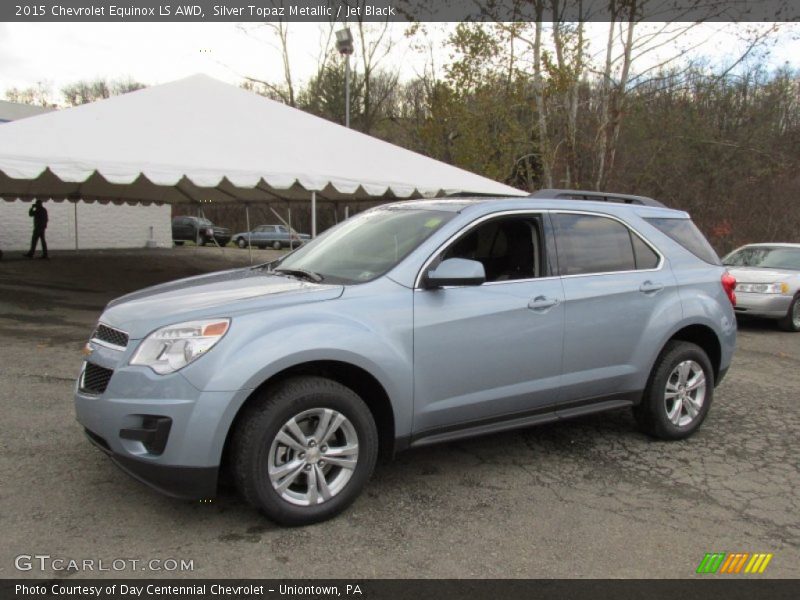 Silver Topaz Metallic / Jet Black 2015 Chevrolet Equinox LS AWD