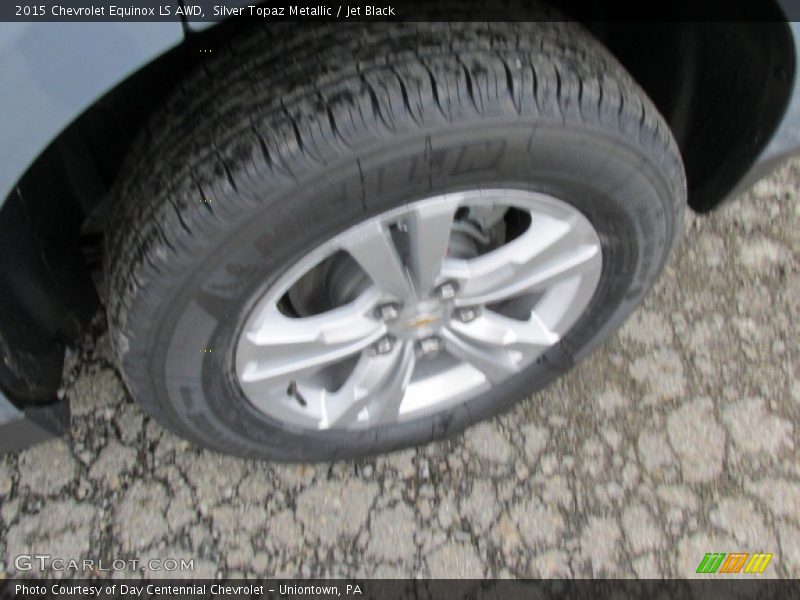 Silver Topaz Metallic / Jet Black 2015 Chevrolet Equinox LS AWD