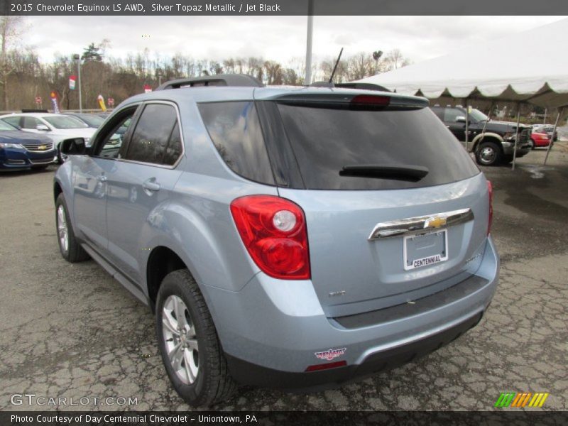 Silver Topaz Metallic / Jet Black 2015 Chevrolet Equinox LS AWD