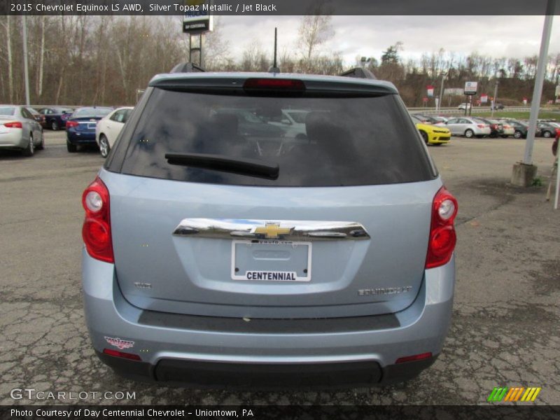 Silver Topaz Metallic / Jet Black 2015 Chevrolet Equinox LS AWD