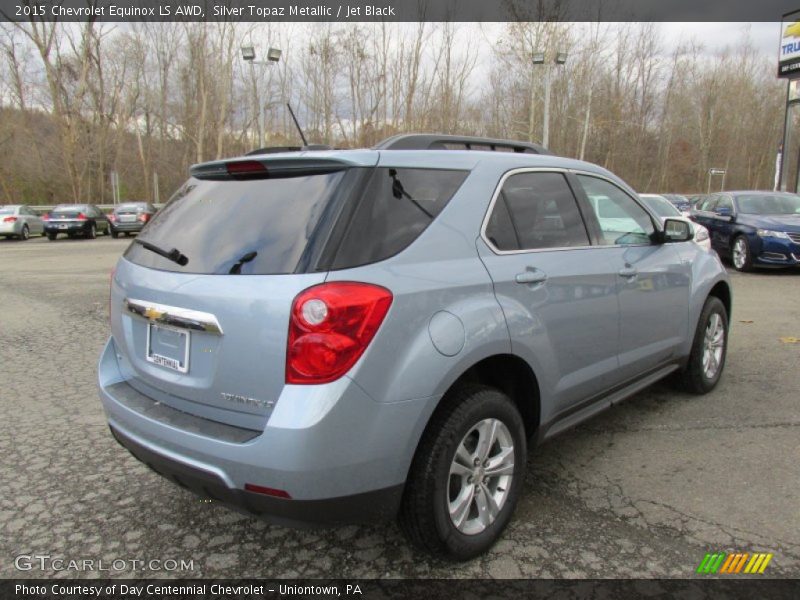 Silver Topaz Metallic / Jet Black 2015 Chevrolet Equinox LS AWD