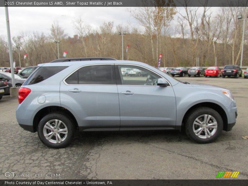 Silver Topaz Metallic / Jet Black 2015 Chevrolet Equinox LS AWD