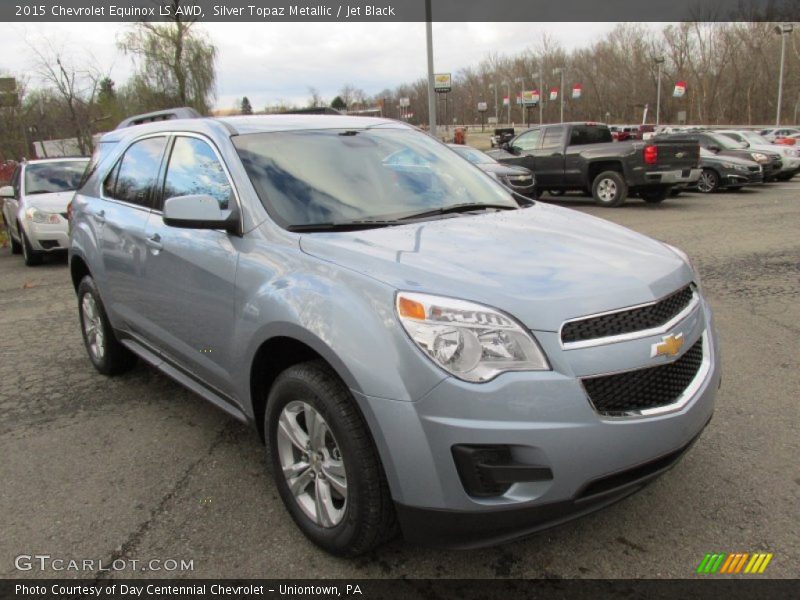 Silver Topaz Metallic / Jet Black 2015 Chevrolet Equinox LS AWD