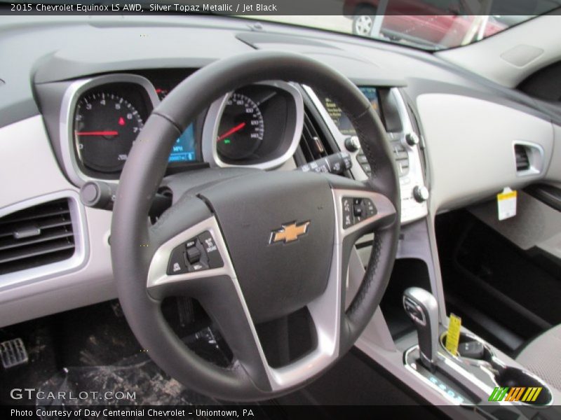 Silver Topaz Metallic / Jet Black 2015 Chevrolet Equinox LS AWD