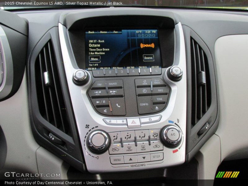 Silver Topaz Metallic / Jet Black 2015 Chevrolet Equinox LS AWD