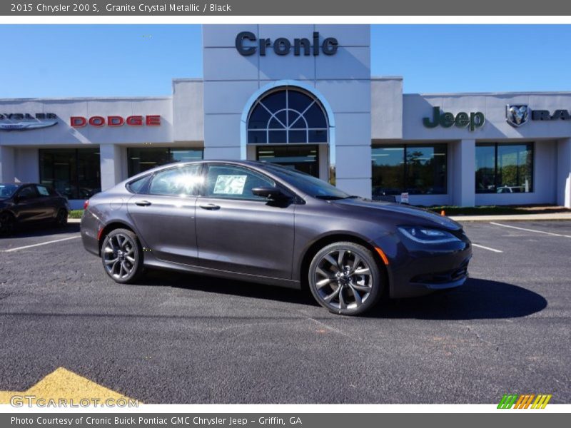 Granite Crystal Metallic / Black 2015 Chrysler 200 S