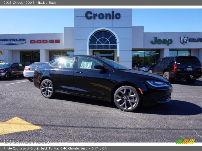 Black / Black 2015 Chrysler 200 S