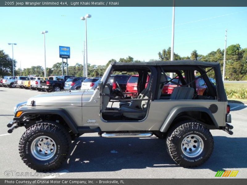 Light Khaki Metallic / Khaki 2005 Jeep Wrangler Unlimited 4x4