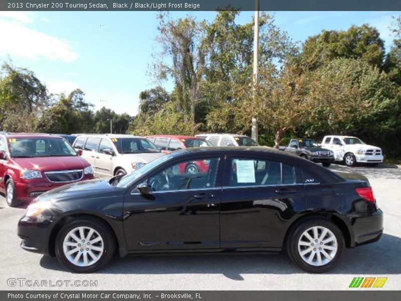 Black / Black/Light Frost Beige 2013 Chrysler 200 Touring Sedan