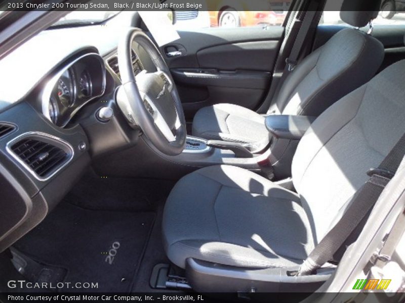 Black / Black/Light Frost Beige 2013 Chrysler 200 Touring Sedan