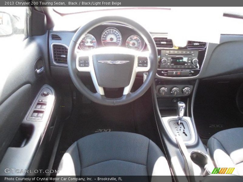 Black / Black/Light Frost Beige 2013 Chrysler 200 Touring Sedan