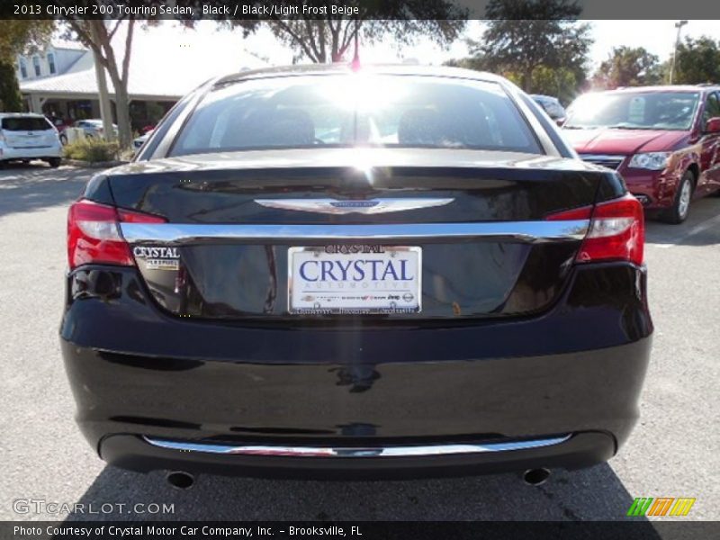Black / Black/Light Frost Beige 2013 Chrysler 200 Touring Sedan