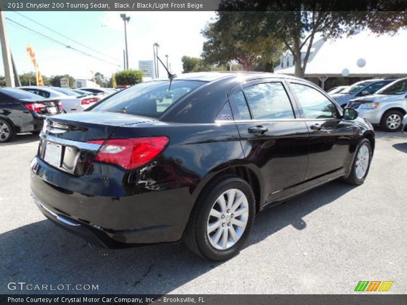 Black / Black/Light Frost Beige 2013 Chrysler 200 Touring Sedan