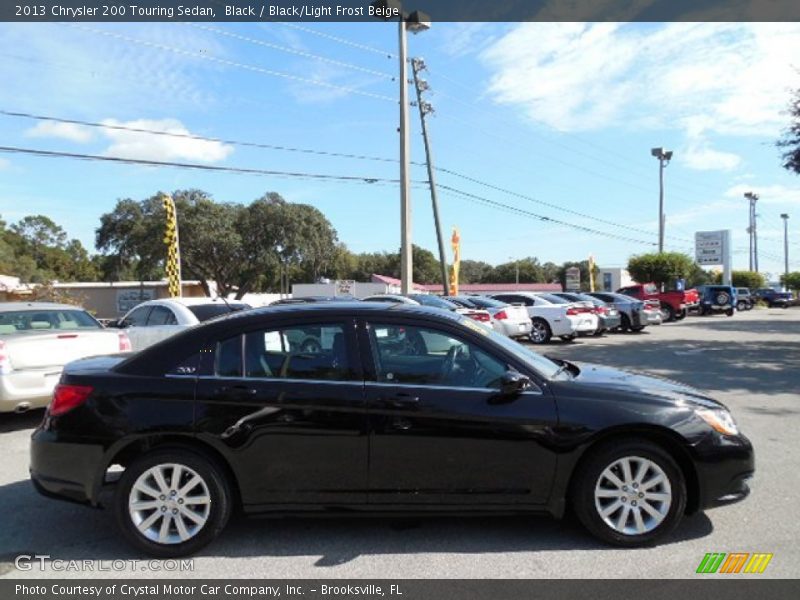Black / Black/Light Frost Beige 2013 Chrysler 200 Touring Sedan