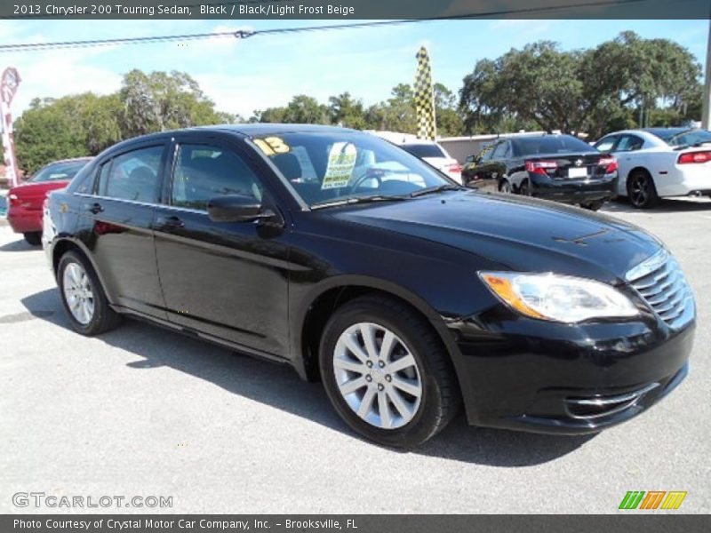 Black / Black/Light Frost Beige 2013 Chrysler 200 Touring Sedan