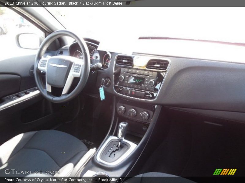 Black / Black/Light Frost Beige 2013 Chrysler 200 Touring Sedan