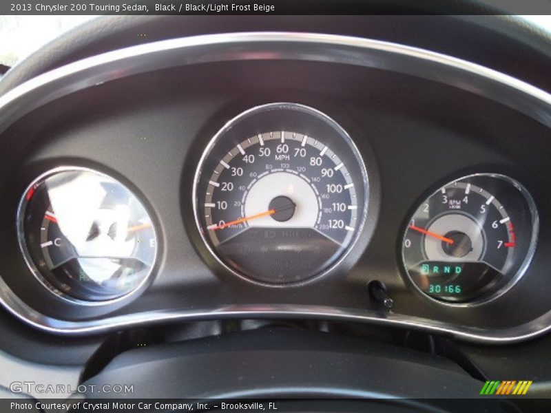 Black / Black/Light Frost Beige 2013 Chrysler 200 Touring Sedan