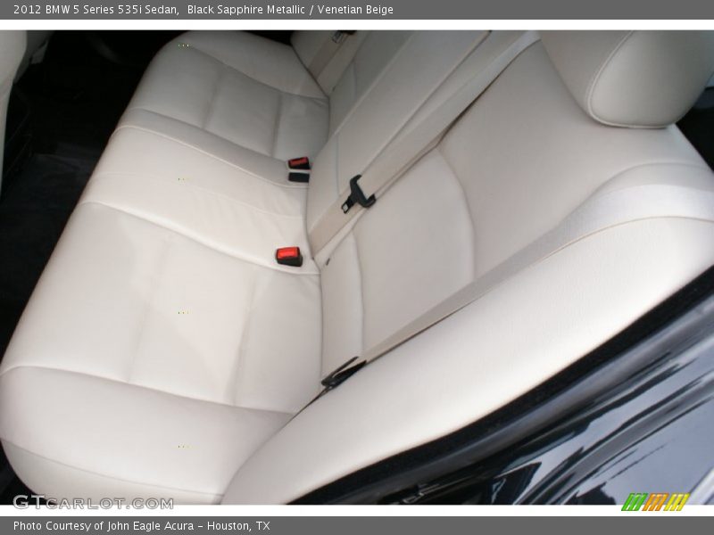 Black Sapphire Metallic / Venetian Beige 2012 BMW 5 Series 535i Sedan