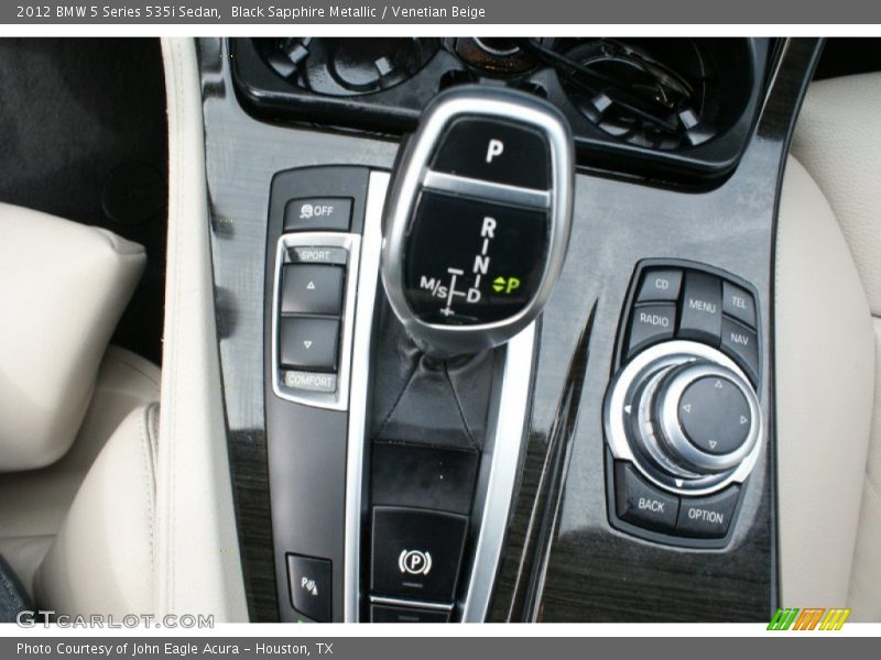 Black Sapphire Metallic / Venetian Beige 2012 BMW 5 Series 535i Sedan