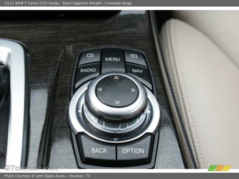Black Sapphire Metallic / Venetian Beige 2012 BMW 5 Series 535i Sedan